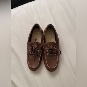 H&M Brown Men's Leather Boat Shoes
